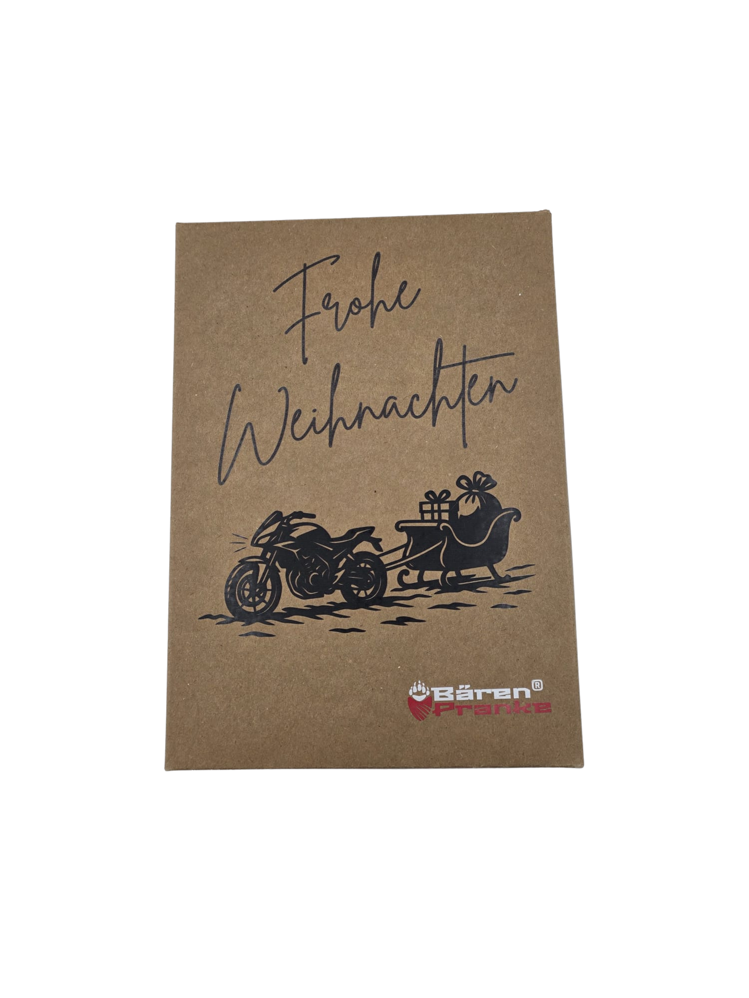Bärenpranke Geschenkbox zu Weihnachten. Geschenkidee für Motorradfahrer und Motorradfahrerin